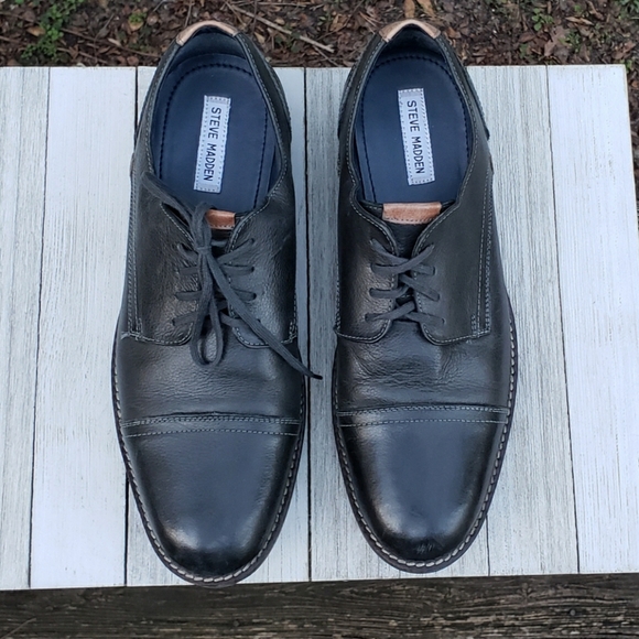 Steve Madden Men Derby Cap Toe Lace Up Leather main image 6